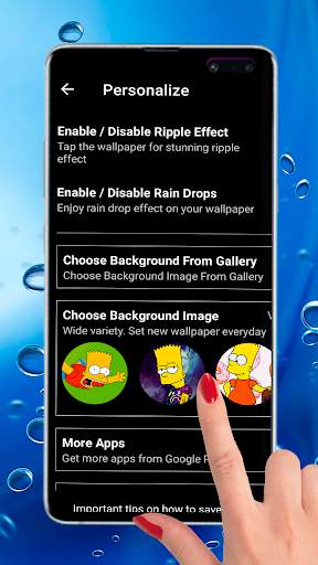 Bart Cartoon 4K Sim Teen Dope Live Wallpaper screenshot 2