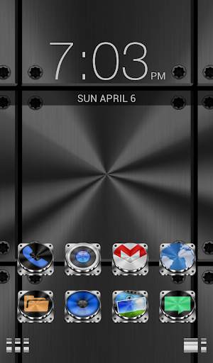 Smart Launcher Theme Metalwork screenshot 1