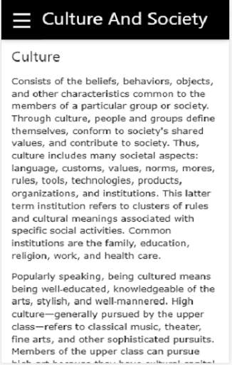 Culture and Society скриншот 3
