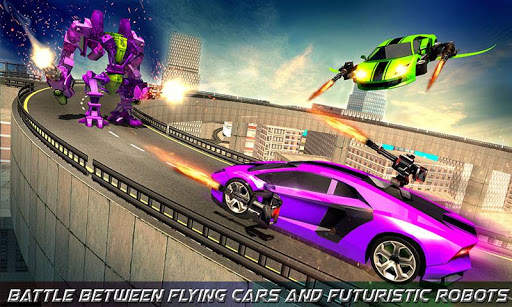 Flying Robot Car Games - Robot Shooting Games 2021 screenshot 8