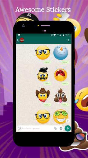 HD Emoji Stickers For WhatsApp (WAStickerApps) screenshot 3