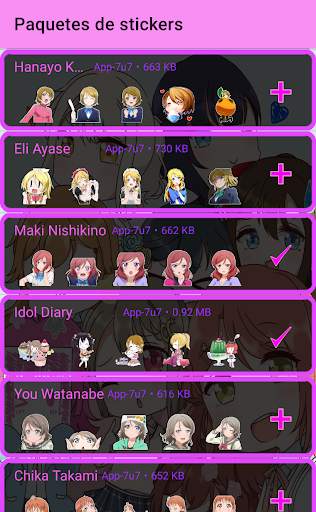 LL! Stickers Packs screenshot 4