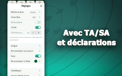 Belote Hors Ligne Individuel screenshot 15