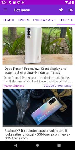 Camera News screenshot 1