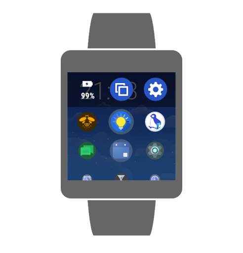 Bubble Launcher For Wear OS (Android Wear) screenshot 1