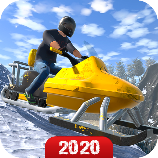 Sneeuw berg boot fiets racen 2019 - sneeuw boot icon