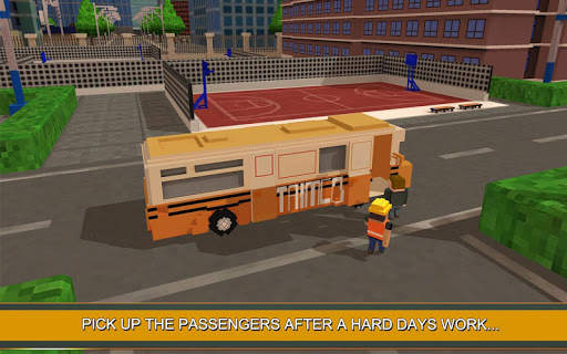 Pelatih Bus Simulator Craft screenshot 2