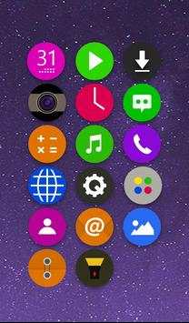 CircleFlat Theme - KK Launcher screenshot 1