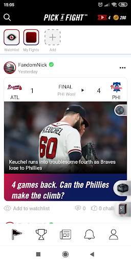 FANDOM SPORTS App screenshot 3