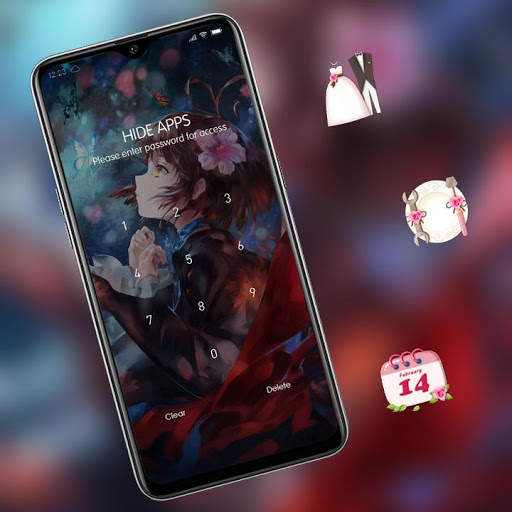 Beautiful anime girl butterfly theme screenshot 3