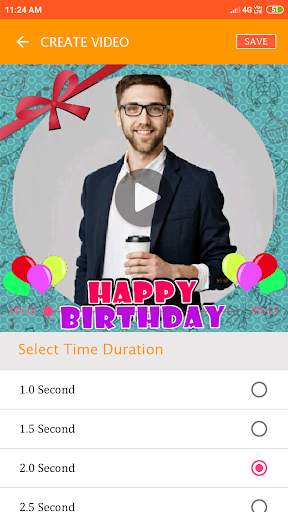 Birthday video for Husband - with photo and song screenshot 5