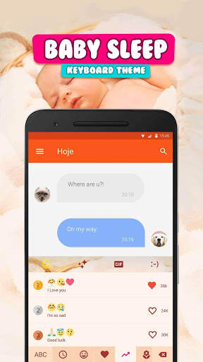 Lovely Baby Keyboard Theme screenshot 4