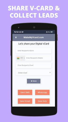 Digital Business Card Maker App by Make My vCard screenshot 6