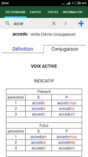 Tabula Lite : Dictionnaire latin screenshot 2