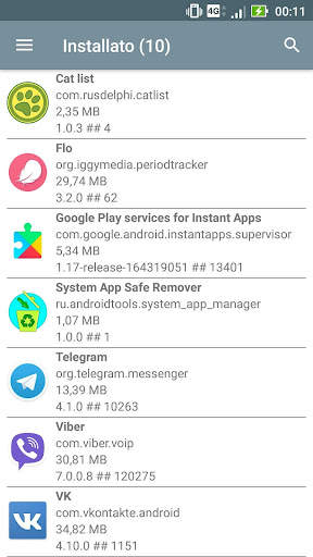 Gestore app di sistema screenshot 2