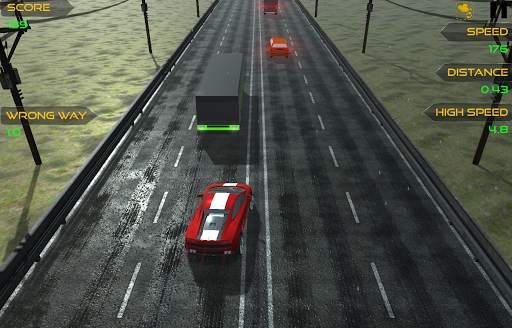 Racing in car with traffic racer screenshot 3