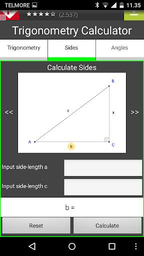 Trigonometry Calculator. screenshot 2