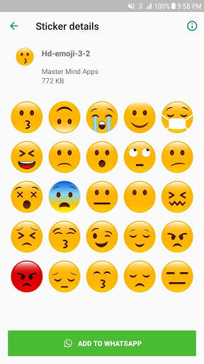 Royal emoji stickers for WhatsApp (WAStickerApps) screenshot 2