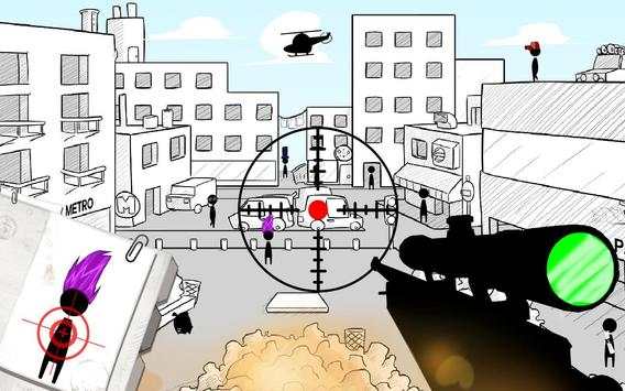 Stickman sniper : Tap to kill screenshot 4