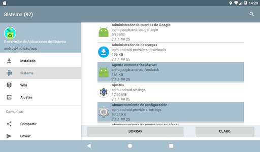 Administrador de aplicaciones del sistema screenshot 14