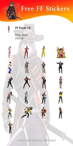 Free FF Stickers Packs - WAStickersApp screenshot 7