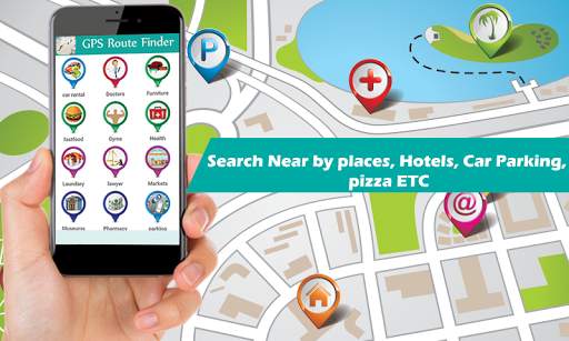 Gps Route Finder, Live street view, find places screenshot 1