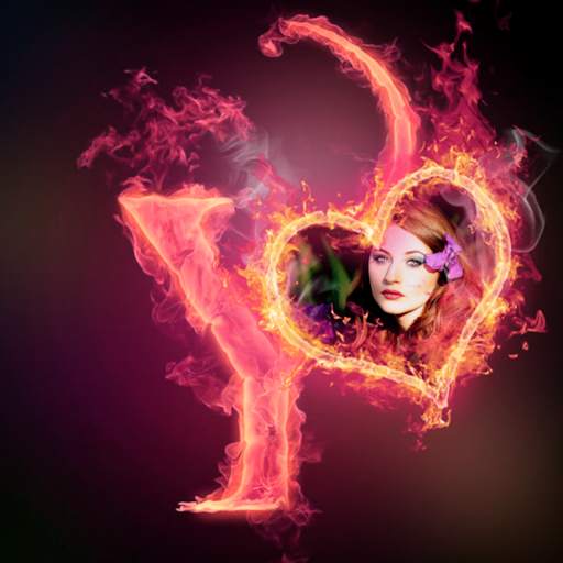 Fire Text Photo Frame screenshot 8