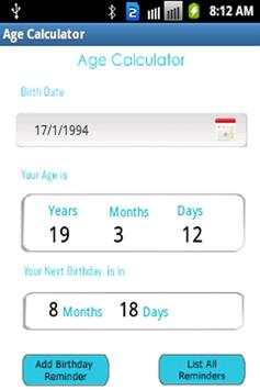 Age Calculator screenshot 3