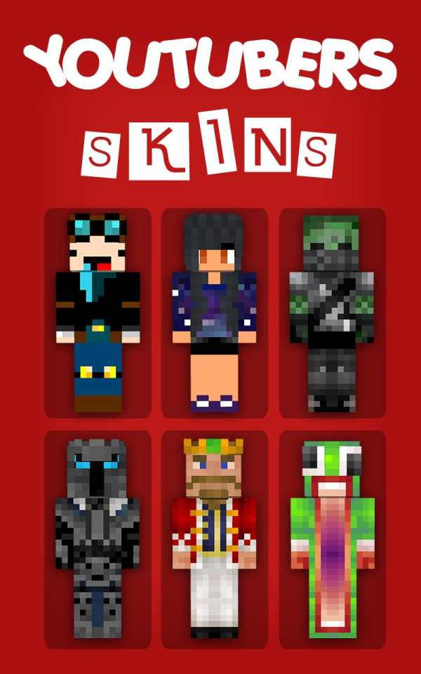 Skins Youtubers for MCPE screenshot 1