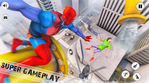 Flying Superhero Robot Games screenshot 4