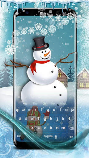 The snowman - Theme for keyboard ☃️ screenshot 2