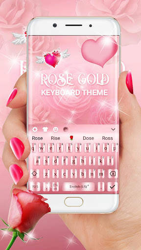 Rose Gold Keyboard स्क्रीनशॉट 1