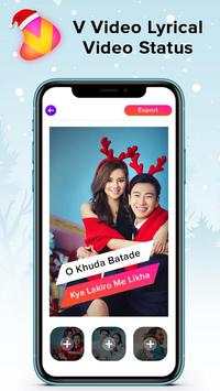 V Video - Lyrical Video Status Maker With Music screenshot 5