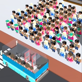 Bus Overloaded Commuters Crowd Passengers icon