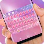 Pink Girl Love Keyboard Glitter Dream Theme on 9Apps