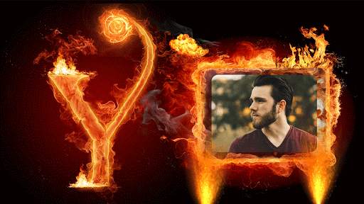 Fire Text Photo Frame Editor screenshot 7