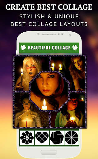 Candle Light Photo Frame - Collage Editor screenshot 2