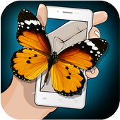Butterfly Hand Funny Joke icon