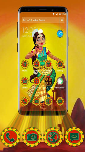 APUS Launcher Indian Dance Theme screenshot 3