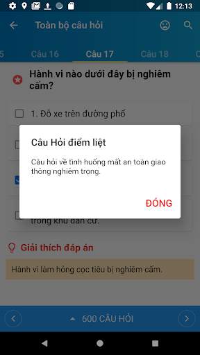 Ôn thi GPLX - Ôn thi giấy phép lái xe - Thi thu B2 screenshot 4