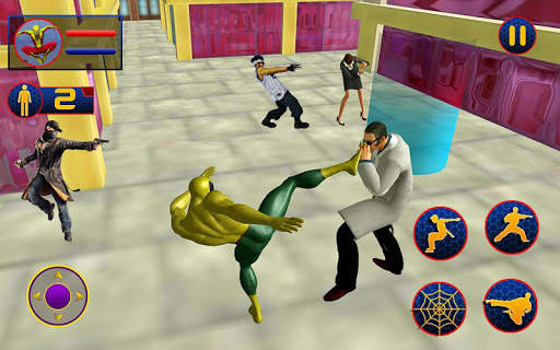 Incredible Flying Superhero Spider City Rescue screenshot 3