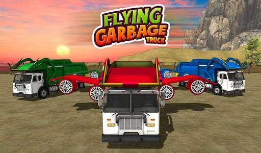 City Garbage Flying Truck- Flying Games screenshot 8