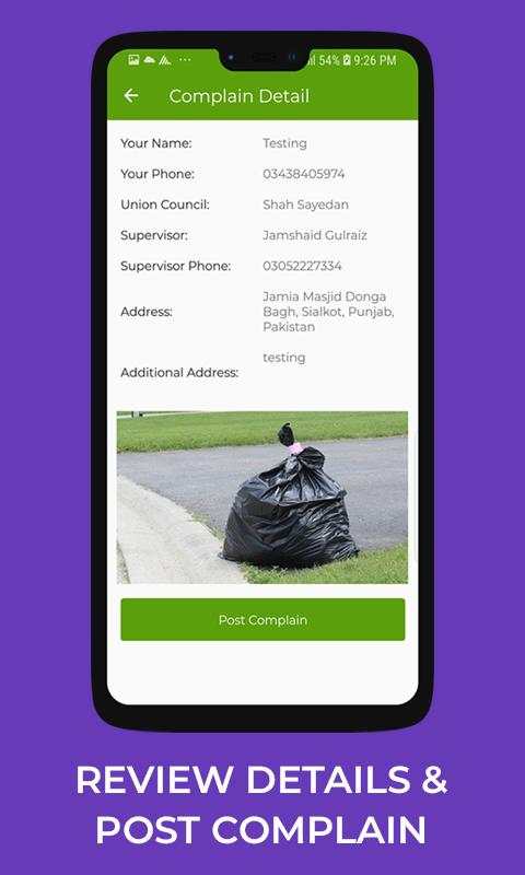 Saaf Suthra Sialkot - Sialkot Waste Management App 5 تصوير الشاشة