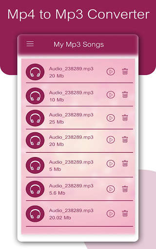Mp4 to Mp3 - تحويل الفيديو إلى صوت 12 تصوير الشاشة