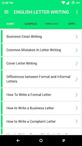 English Letter Writing 6 تصوير الشاشة