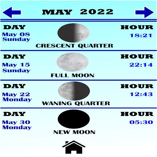 Moon Phase Calendar 3 تصوير الشاشة
