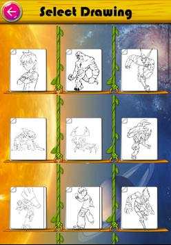 Ben Omnitrix 10 Coloring Pages games screenshot 2