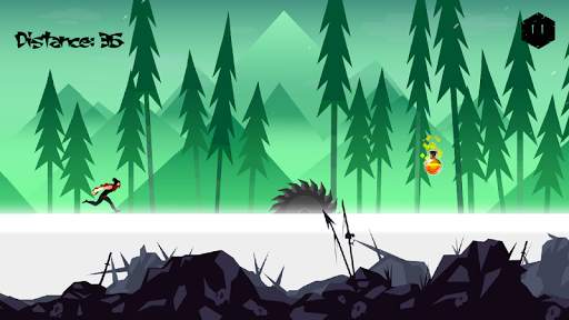 Mountain Ninja Dash скриншот 1