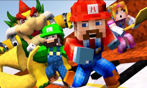 Mod Super Mario Bros Minecraft PE screenshot 1