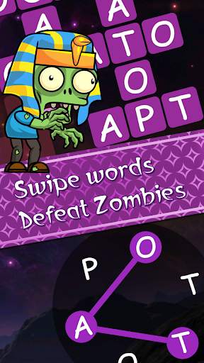 Words vs Zombies - fun word puzzle game screenshot 1